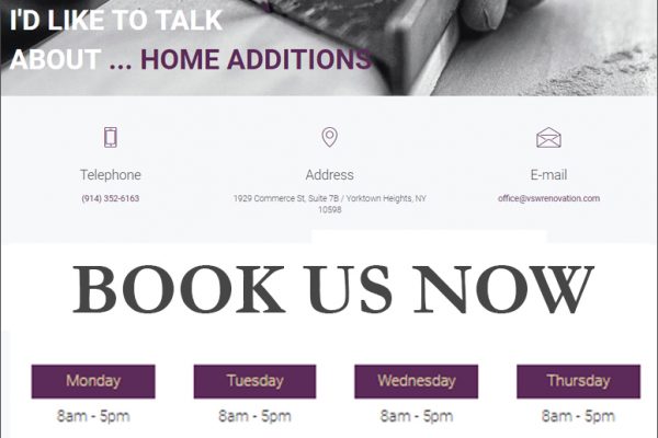 Book Now Web Pages